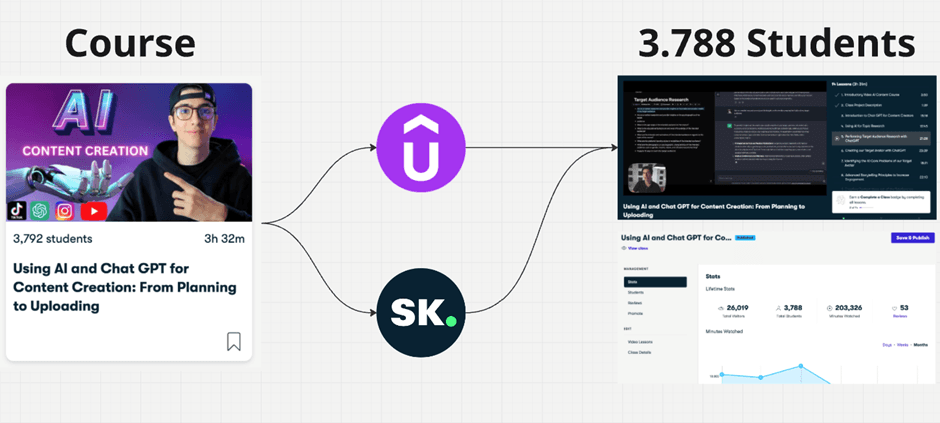 Course lesson preview